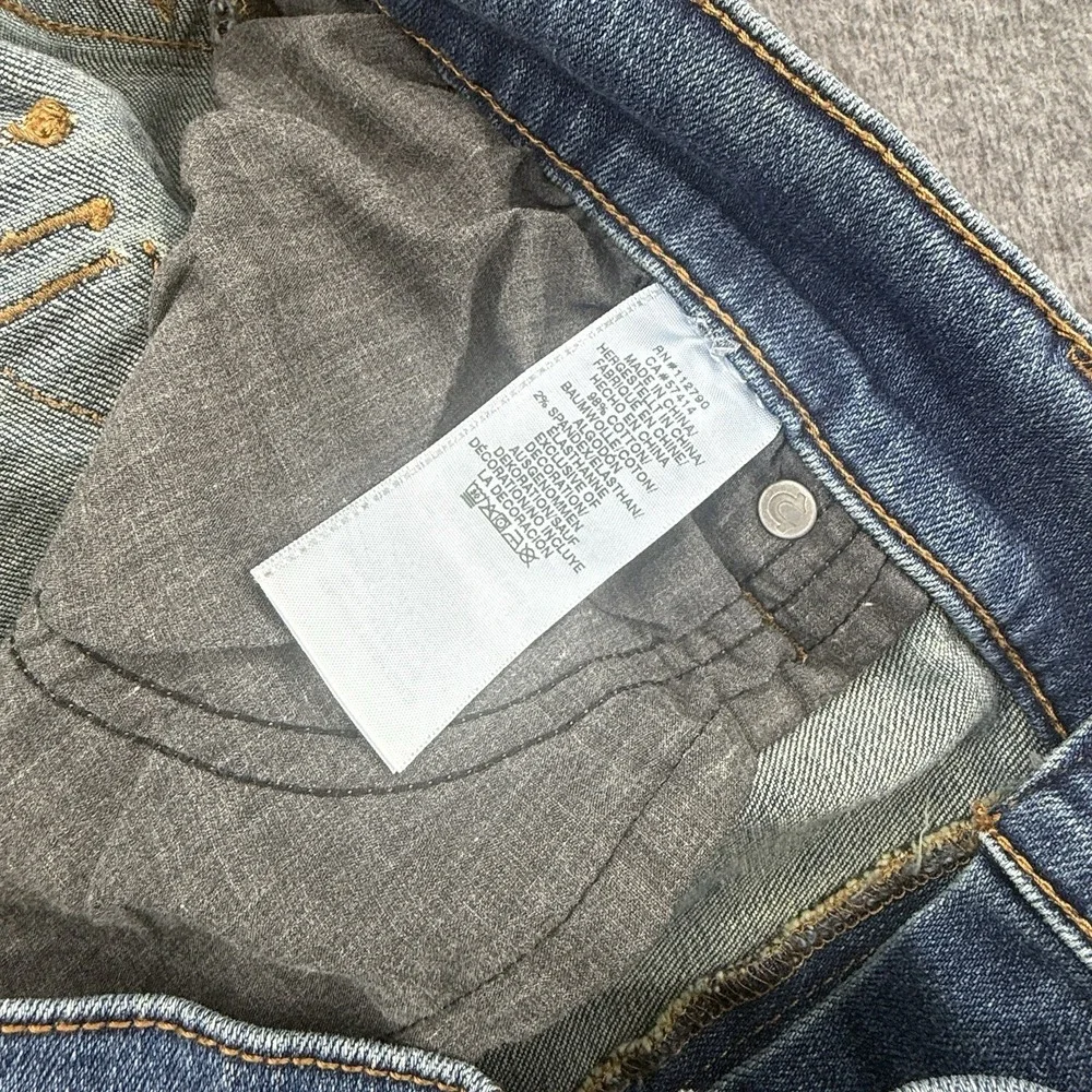 True Religion Jeans Mens 40x34 Blue Dark Rocco Relaxed Skinny Denim World‎ Tour